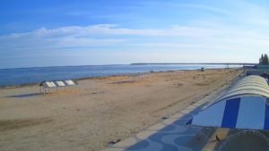 Веб-камера Геническа - набережная и пляж